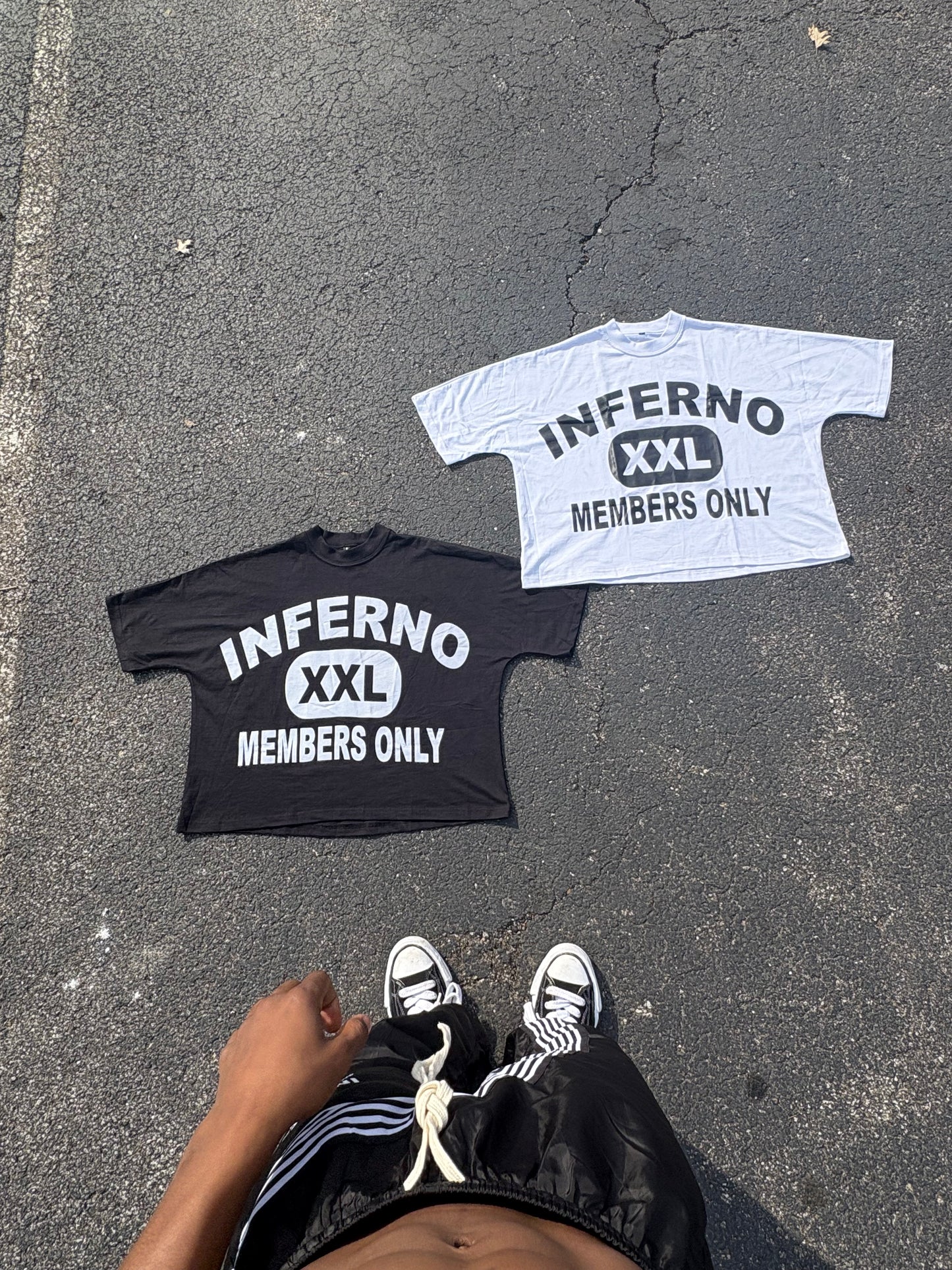 Black Cropped Tee’s